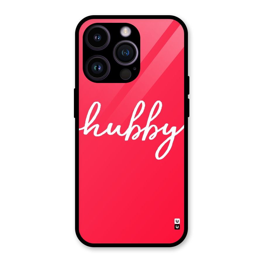 Hubby Glass Back Case for iPhone 14 Pro