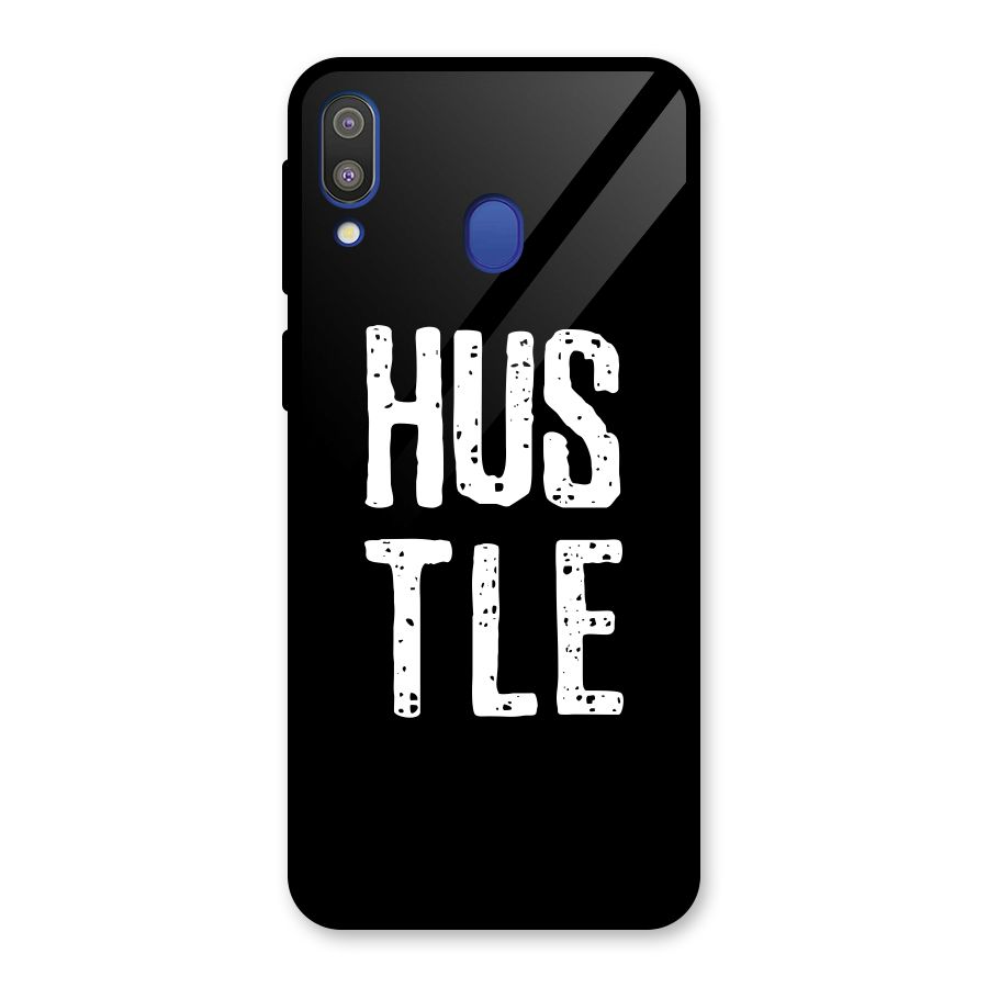 Hustle Glass Back Case for Galaxy M20