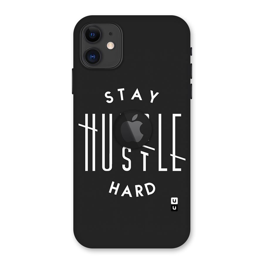 Hustle Hard Back Case for iPhone 11 Logo Cut