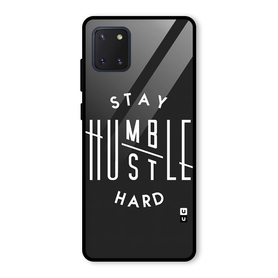 Hustle Hard Glass Back Case for Galaxy Note 10 Lite