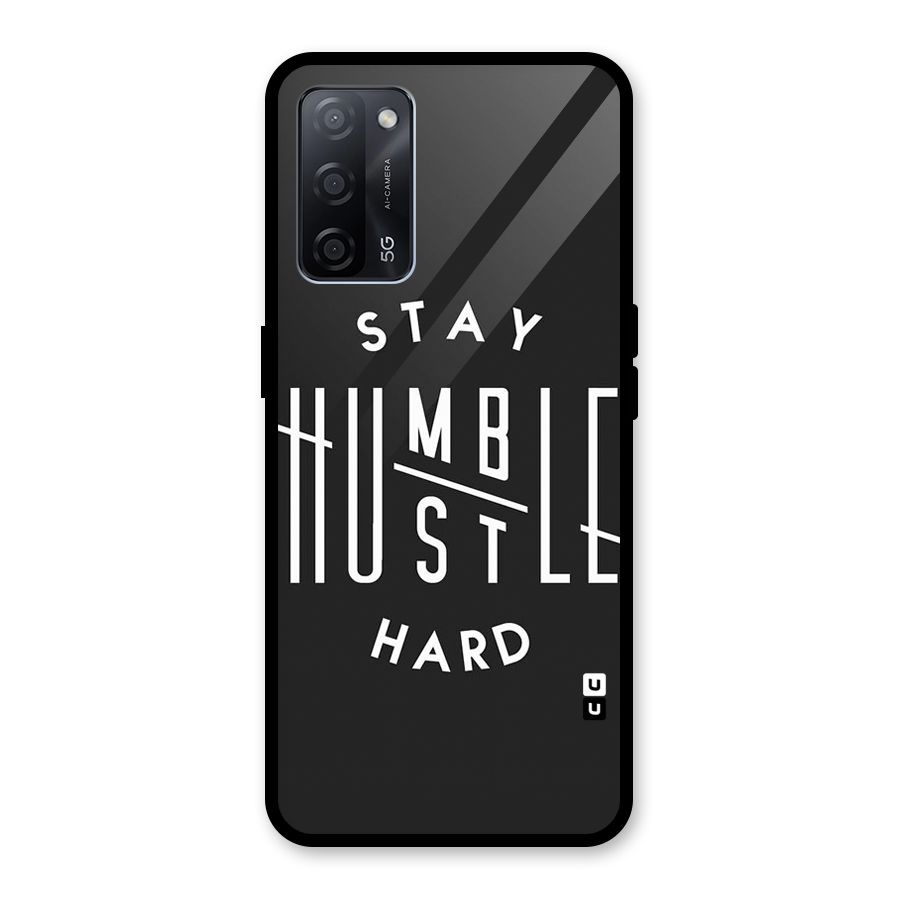 Hustle Hard Glass Back Case for Oppo A53s 5G