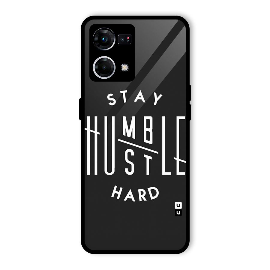 Hustle Hard Glass Back Case for Oppo F21 Pro 5G