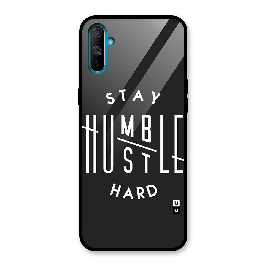 Hustle Hard Glass Back Case for Realme C3