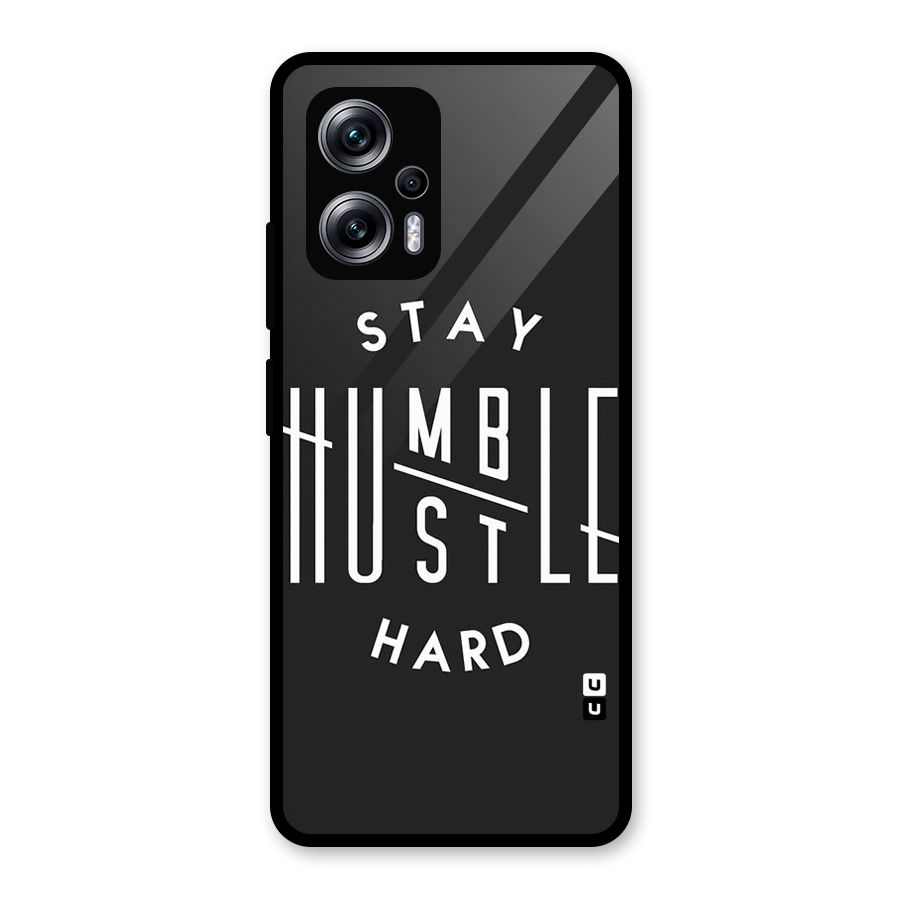 Hustle Hard Glass Back Case for Redmi K50i