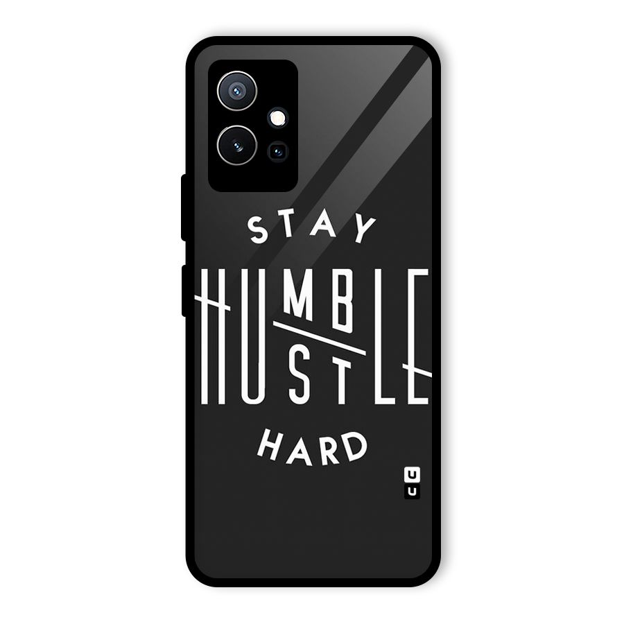 Hustle Hard Glass Back Case for Vivo T1 5G
