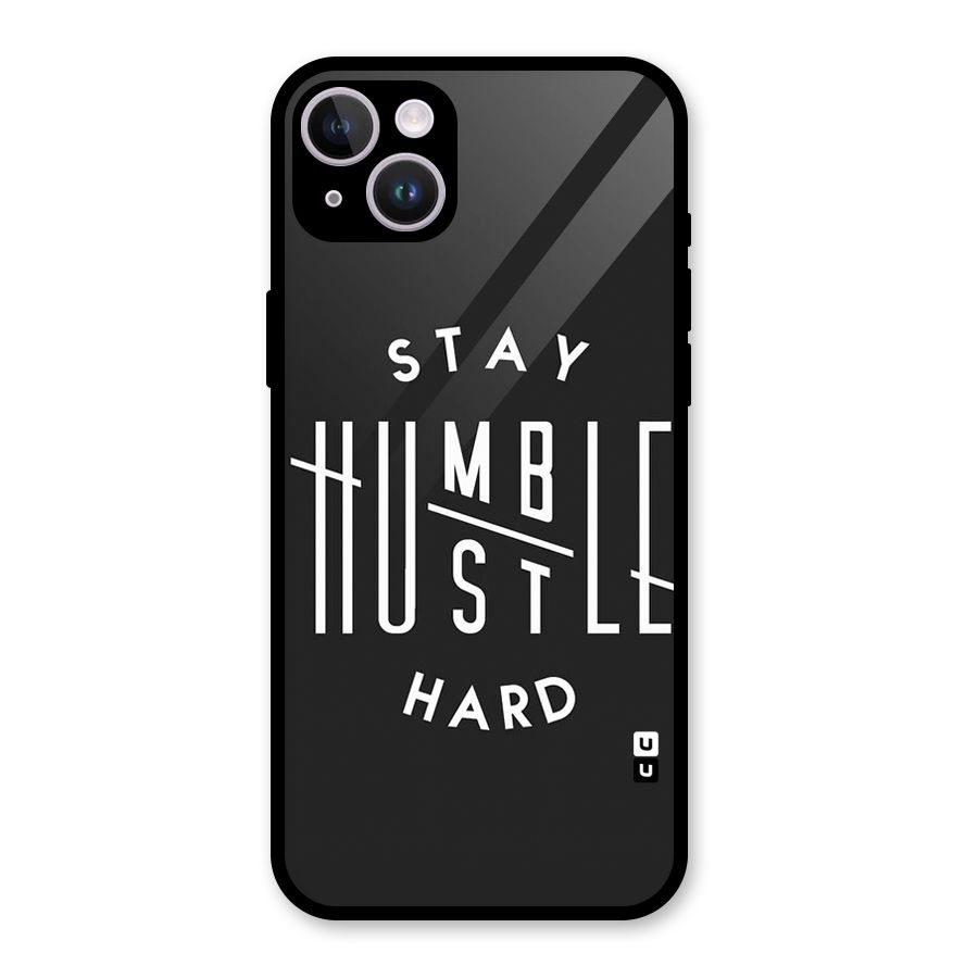 Hustle Hard Glass Back Case for iPhone 14 Plus