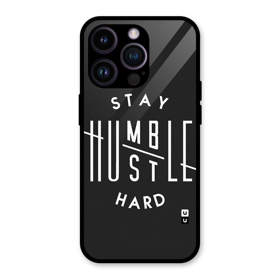 Hustle Hard Glass Back Case for iPhone 14 Pro