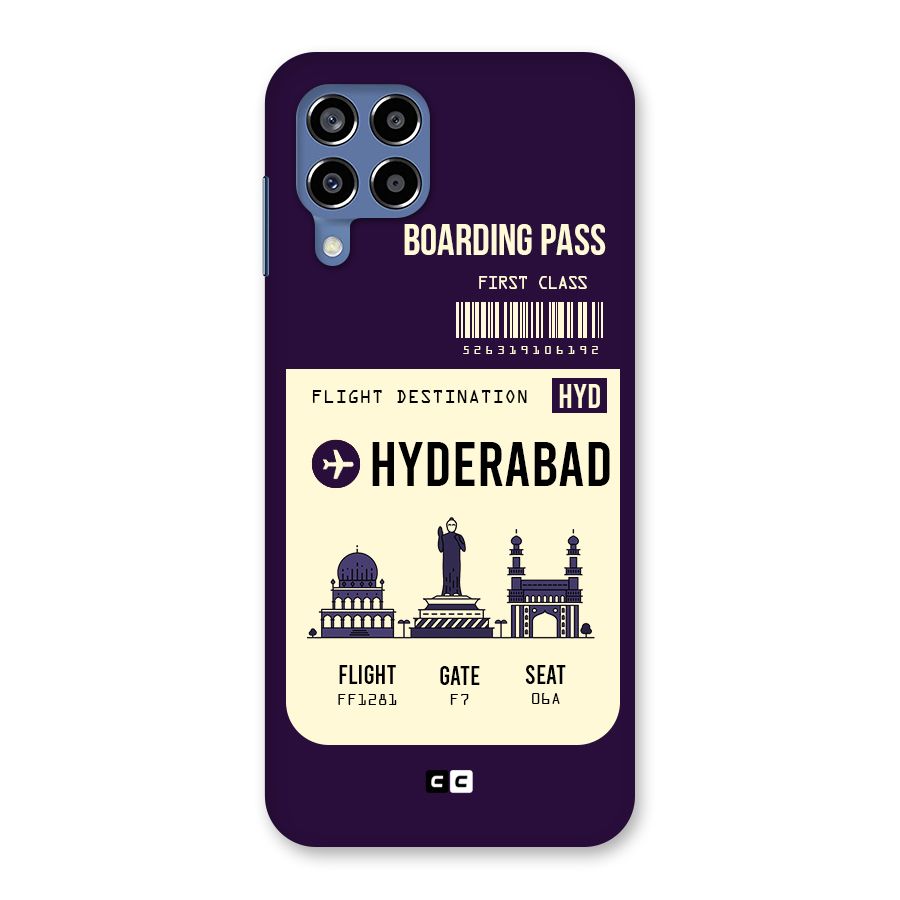 Hyderabad Boarding Pass Back Case for Galaxy M53 5G