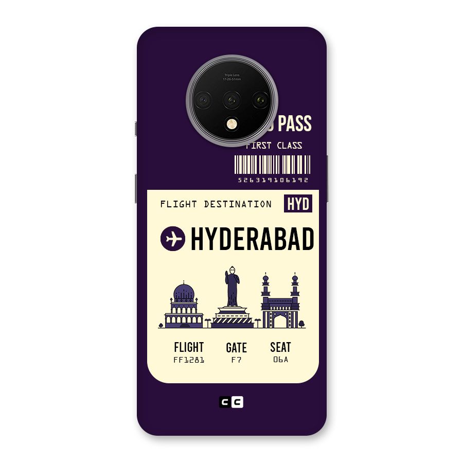 Hyderabad Boarding Pass Back Case for OnePlus 7T