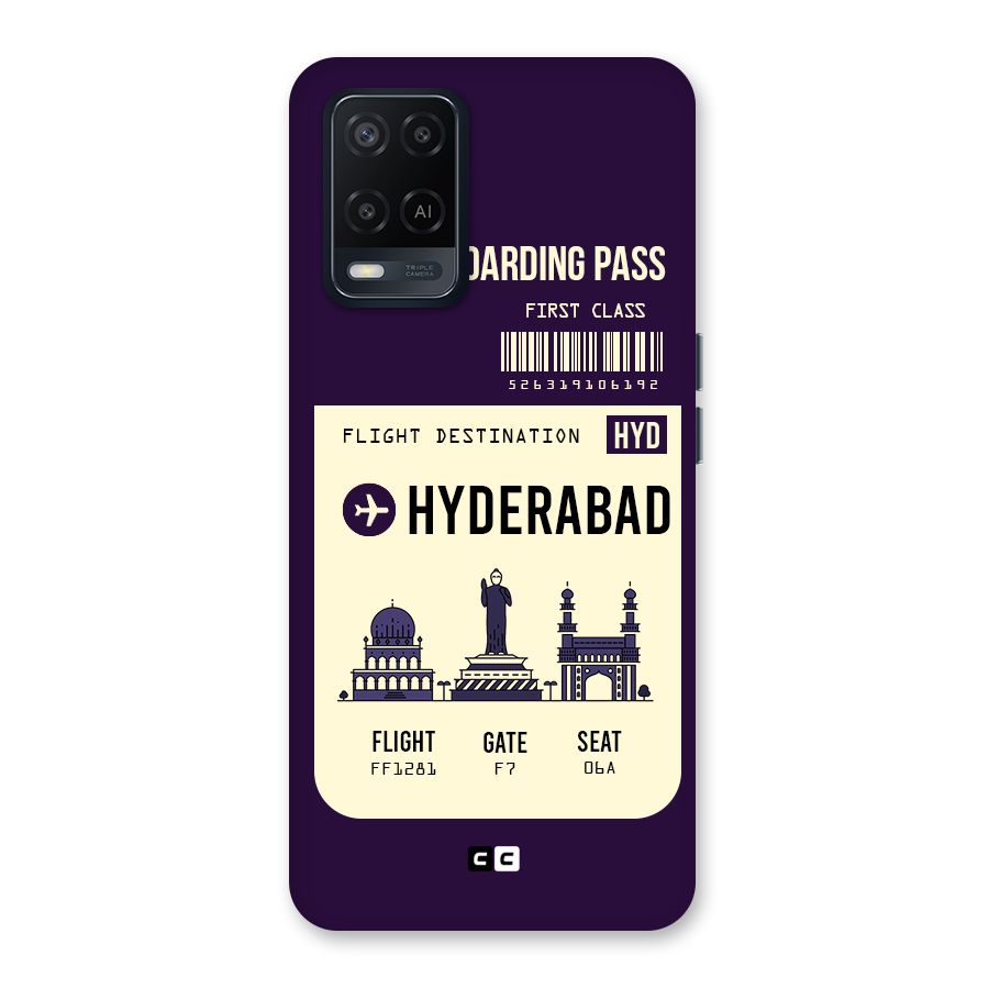 Hyderabad Boarding Pass Back Case for Oppo A54
