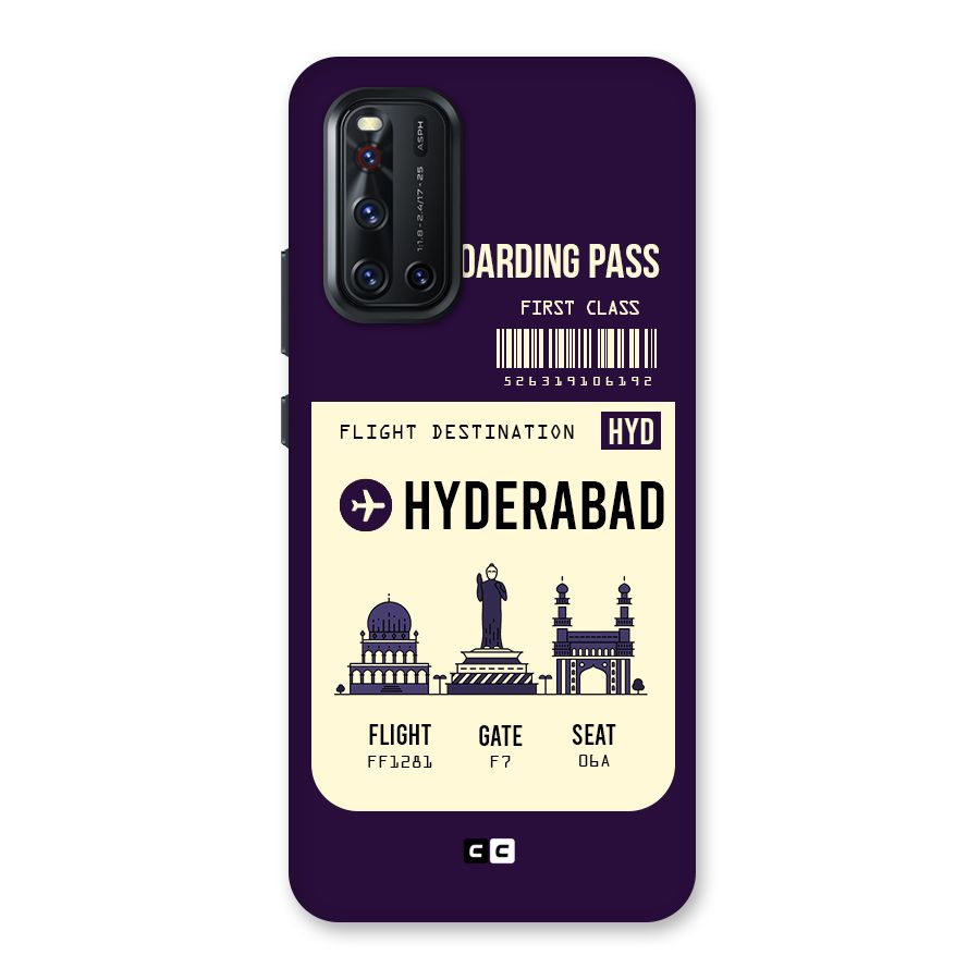 Hyderabad Boarding Pass Back Case for Vivo V19