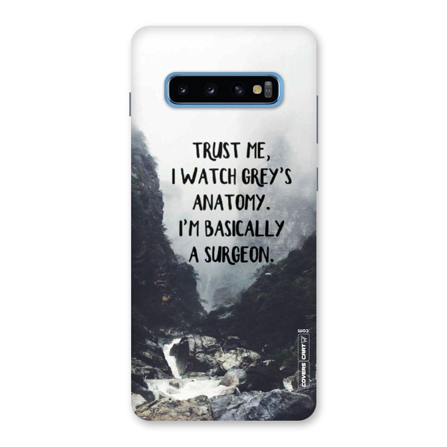 I Am A Surgeon Back Case for Galaxy S10 Plus