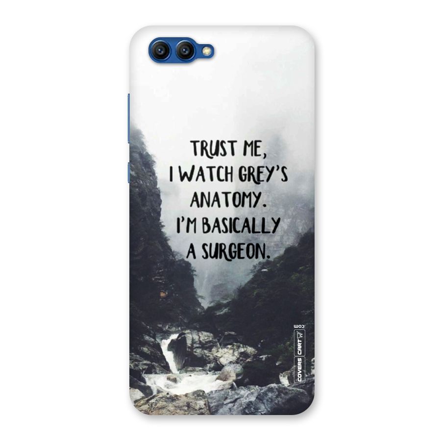 I Am A Surgeon Back Case for Honor View 10