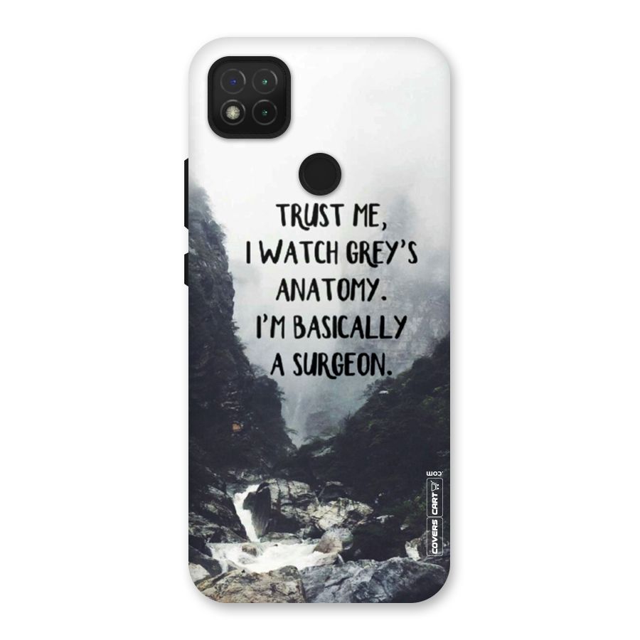 I Am A Surgeon Back Case for Redmi 9