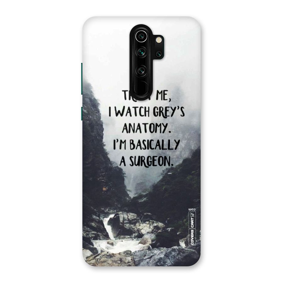 I Am A Surgeon Back Case for Redmi Note 8 Pro