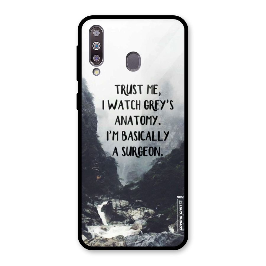 I Am A Surgeon Glass Back Case for Galaxy M30