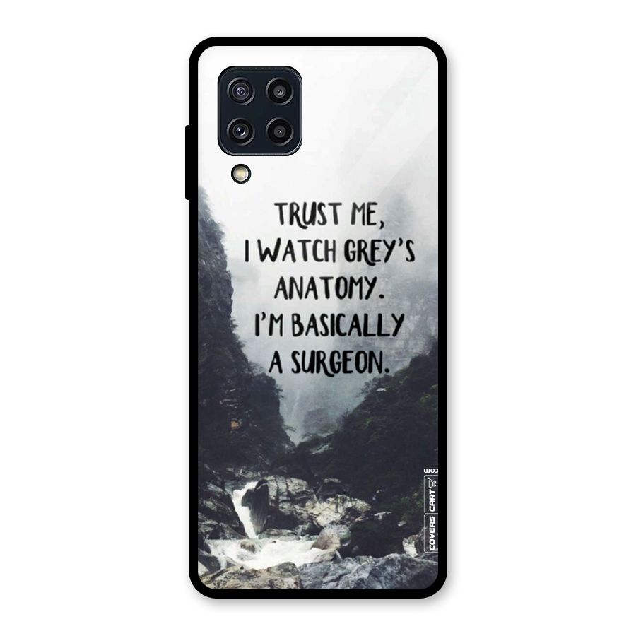 I Am A Surgeon Glass Back Case for Galaxy M32