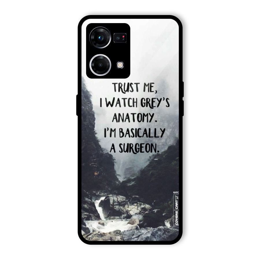 I Am A Surgeon Glass Back Case for Oppo F21s Pro 4G
