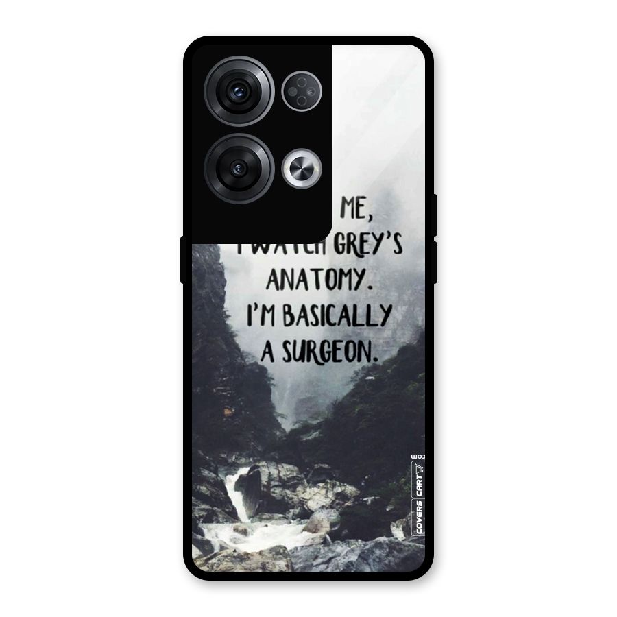 I Am A Surgeon Glass Back Case for Oppo Reno8 Pro 5G