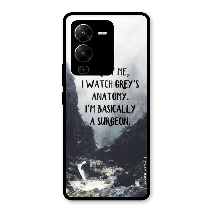 I Am A Surgeon Glass Back Case for Vivo V25 Pro