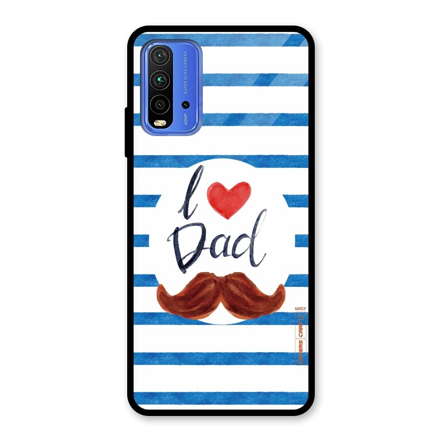 I Love Dad Glass Back Case for Redmi 9 Power