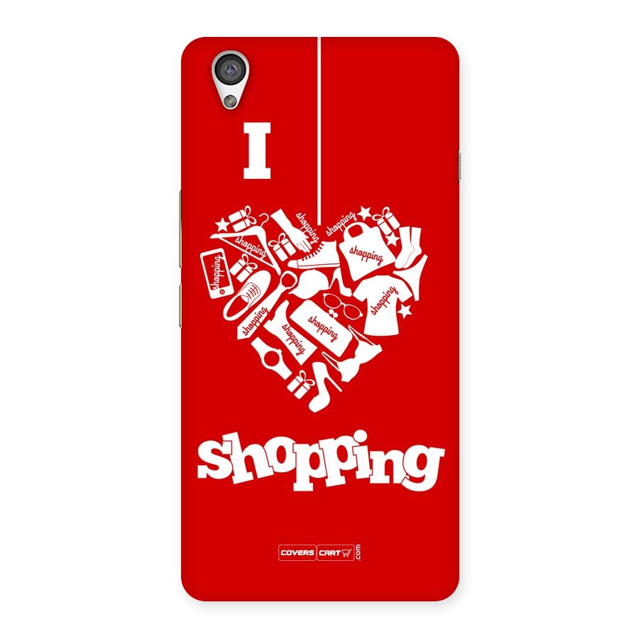 I Love Shopping Back Case for OnePlus X
