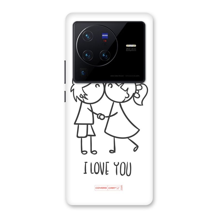 I Love You Back Case for Vivo X80 Pro