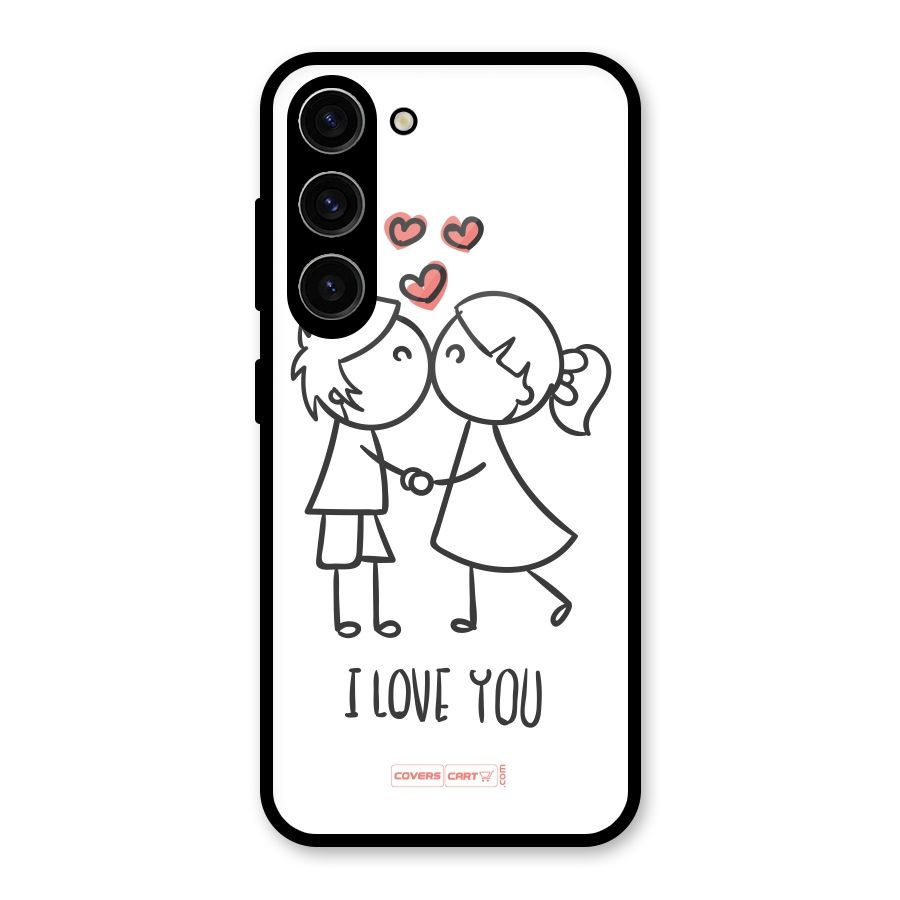 I Love You Glass Back Case for Galaxy S23