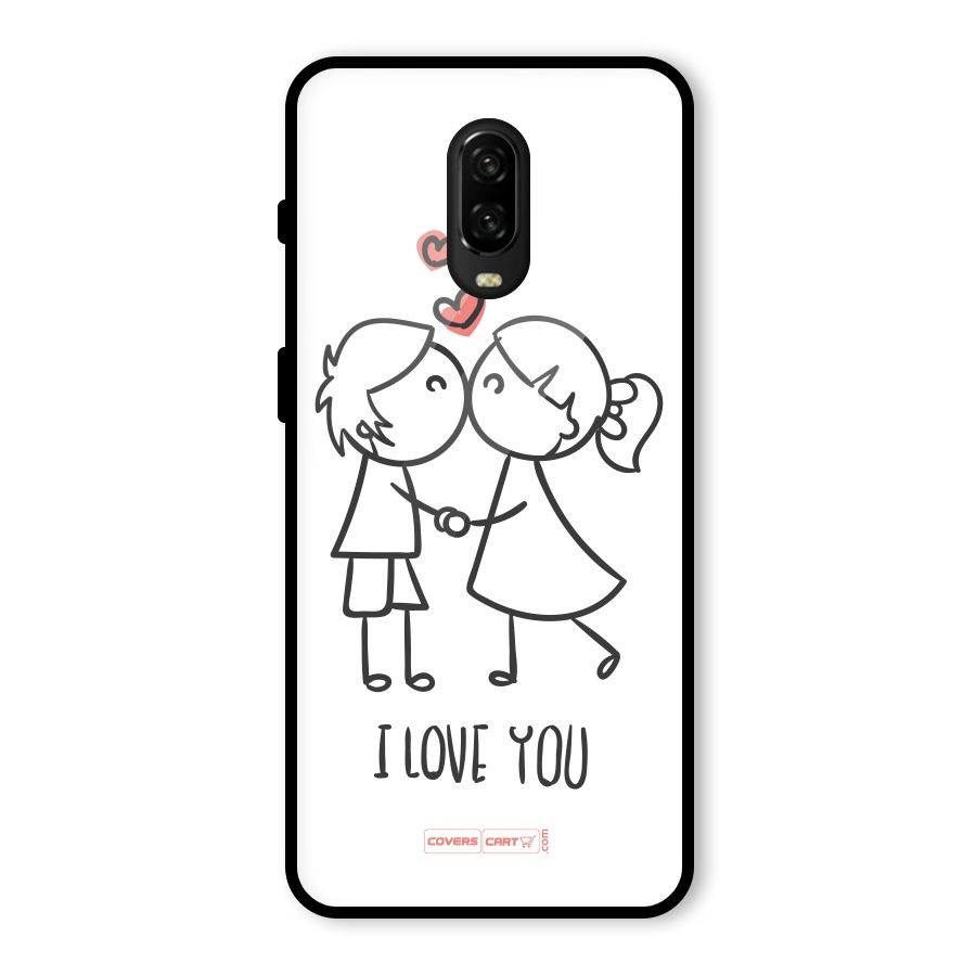 I Love You Glass Back Case for OnePlus 6T
