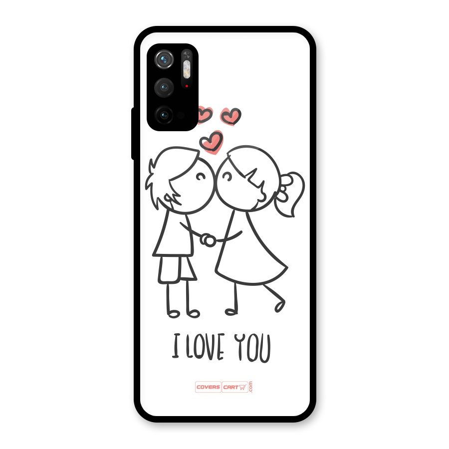 I Love You Glass Back Case for Poco M3 Pro 5G