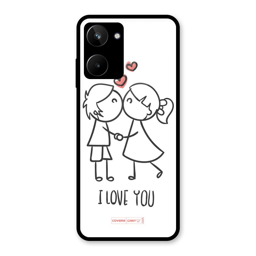 I Love You Glass Back Case for Realme 10
