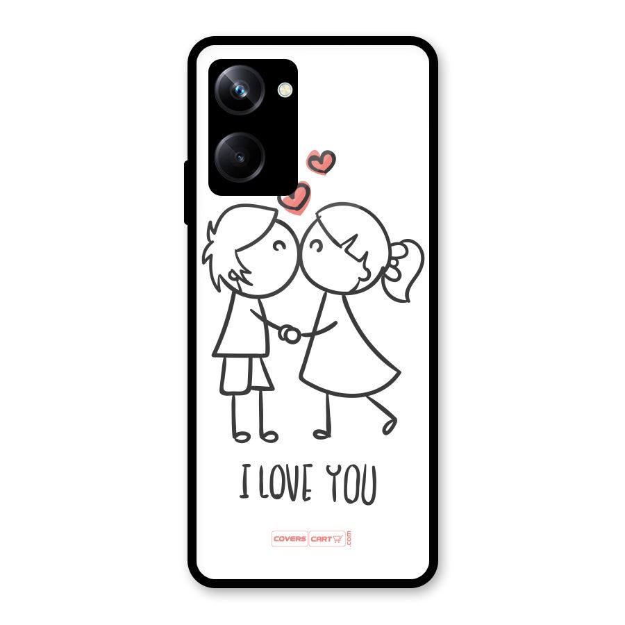 I Love You Glass Back Case for Realme 10 Pro