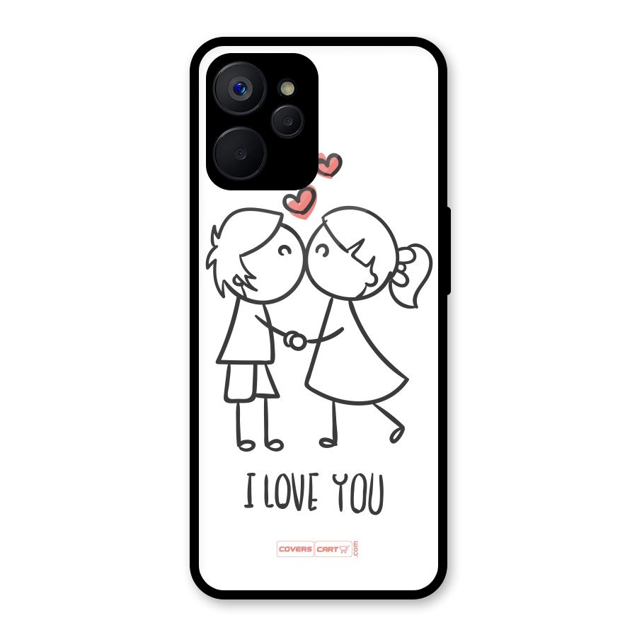I Love You Glass Back Case for Realme 9i 5G