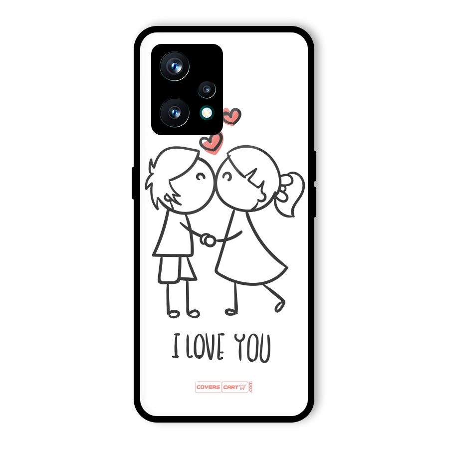 I Love You Glass Back Case for Realme Narzo 50 Pro