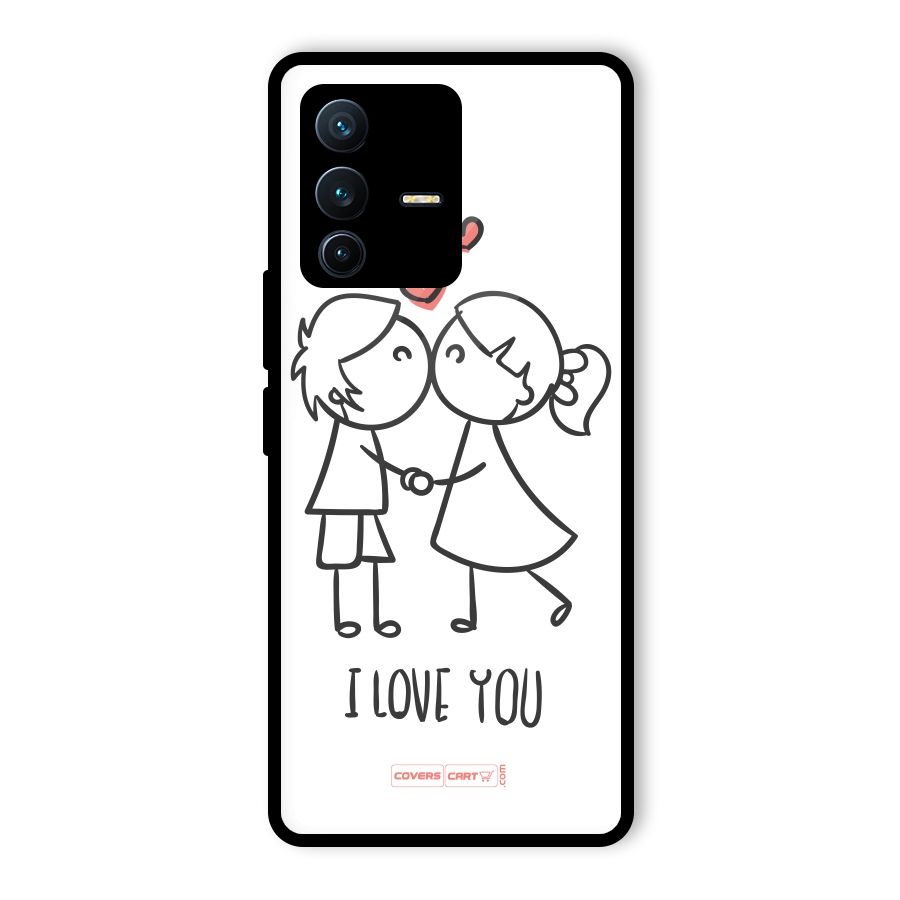 I Love You Glass Back Case for Vivo V23 Pro