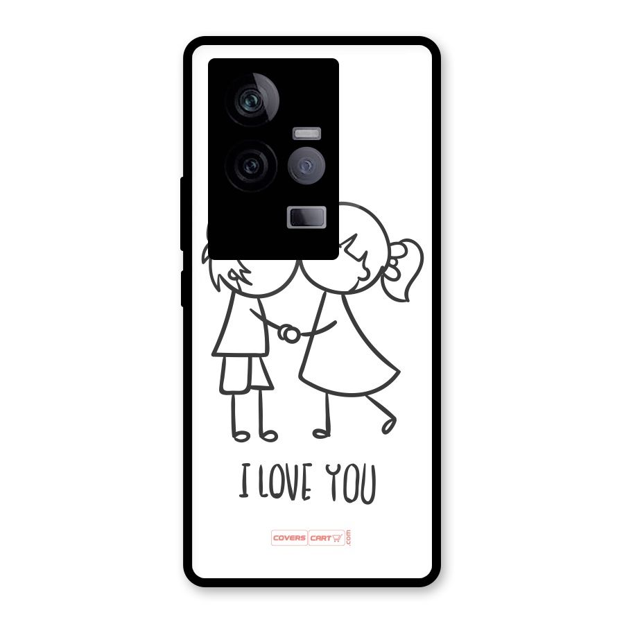 I Love You Glass Back Case for Vivo iQOO 11 5G