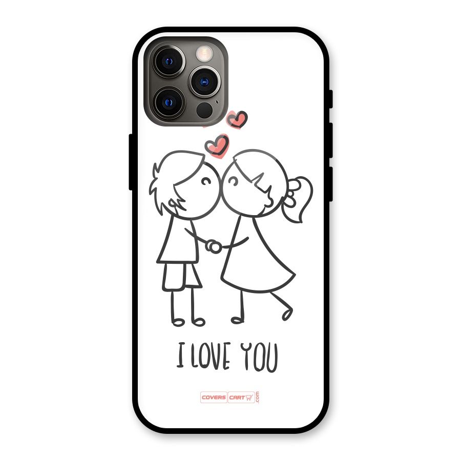 I Love You Glass Back Case for iPhone 12 Pro