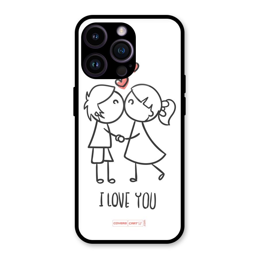 I Love You Glass Back Case for iPhone 14 Pro Max