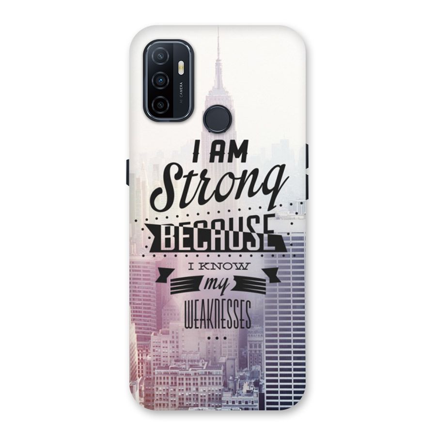 I am Strong Back Case for Oppo A32
