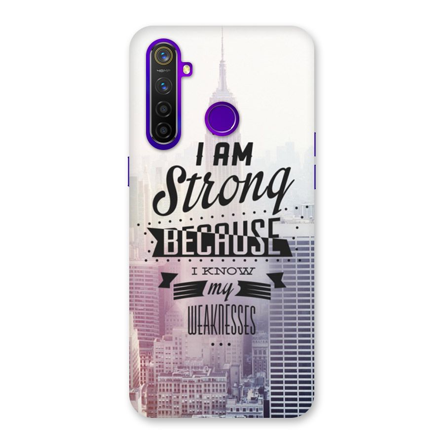 I am Strong Back Case for Realme 5 Pro