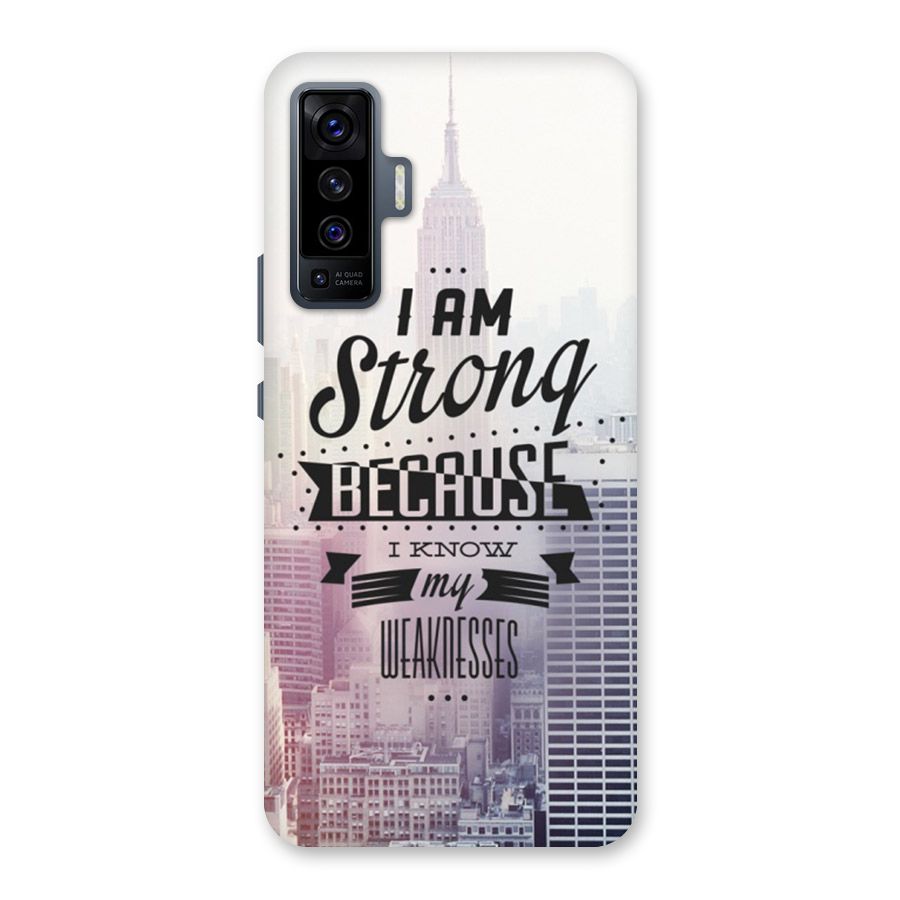 I am Strong Back Case for Vivo X50
