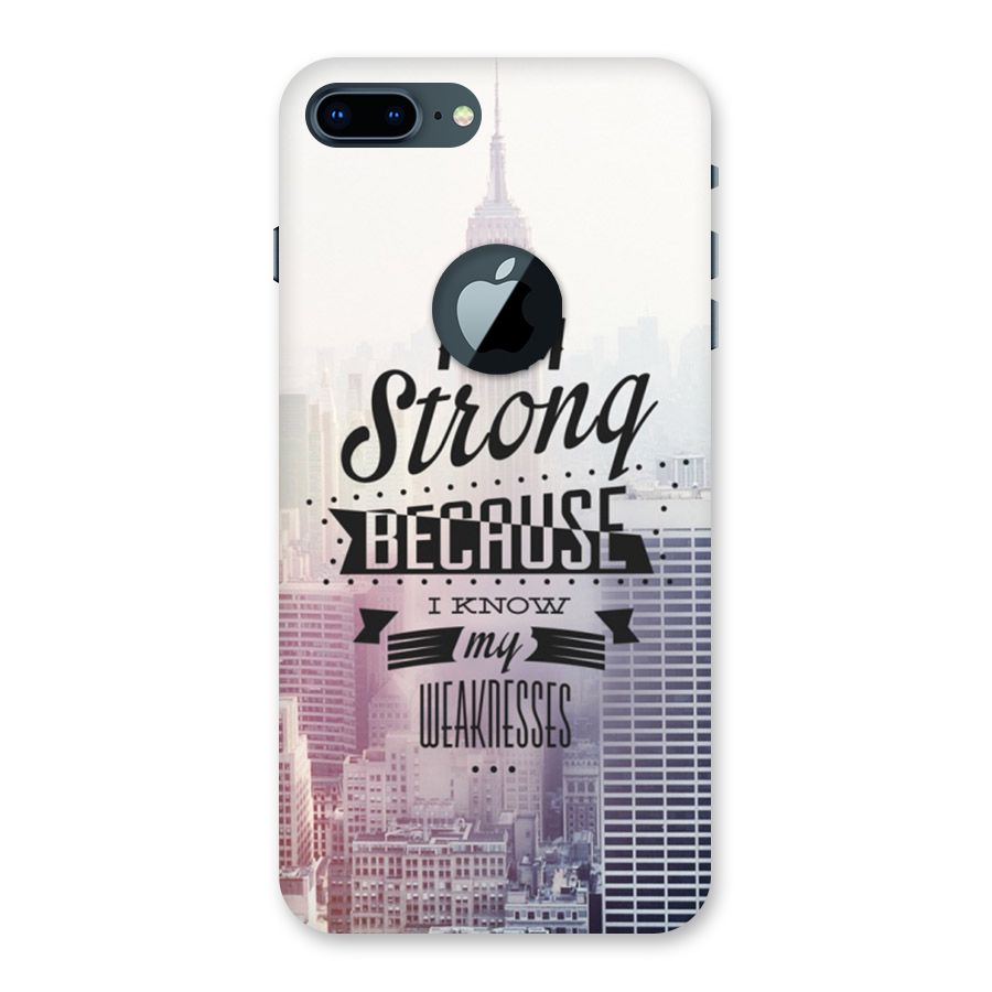 I am Strong Back Case for iPhone 7 Plus Logo Cut