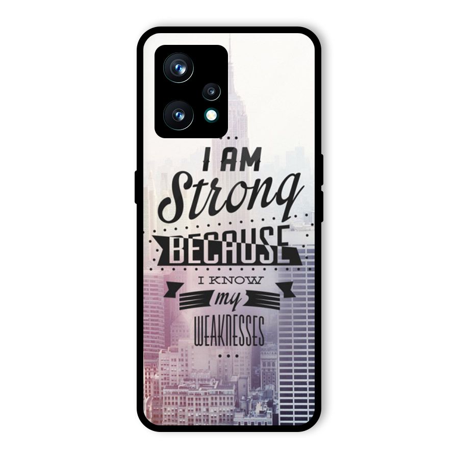 I am Strong Glass Back Case for Realme 9 Pro Plus 5G