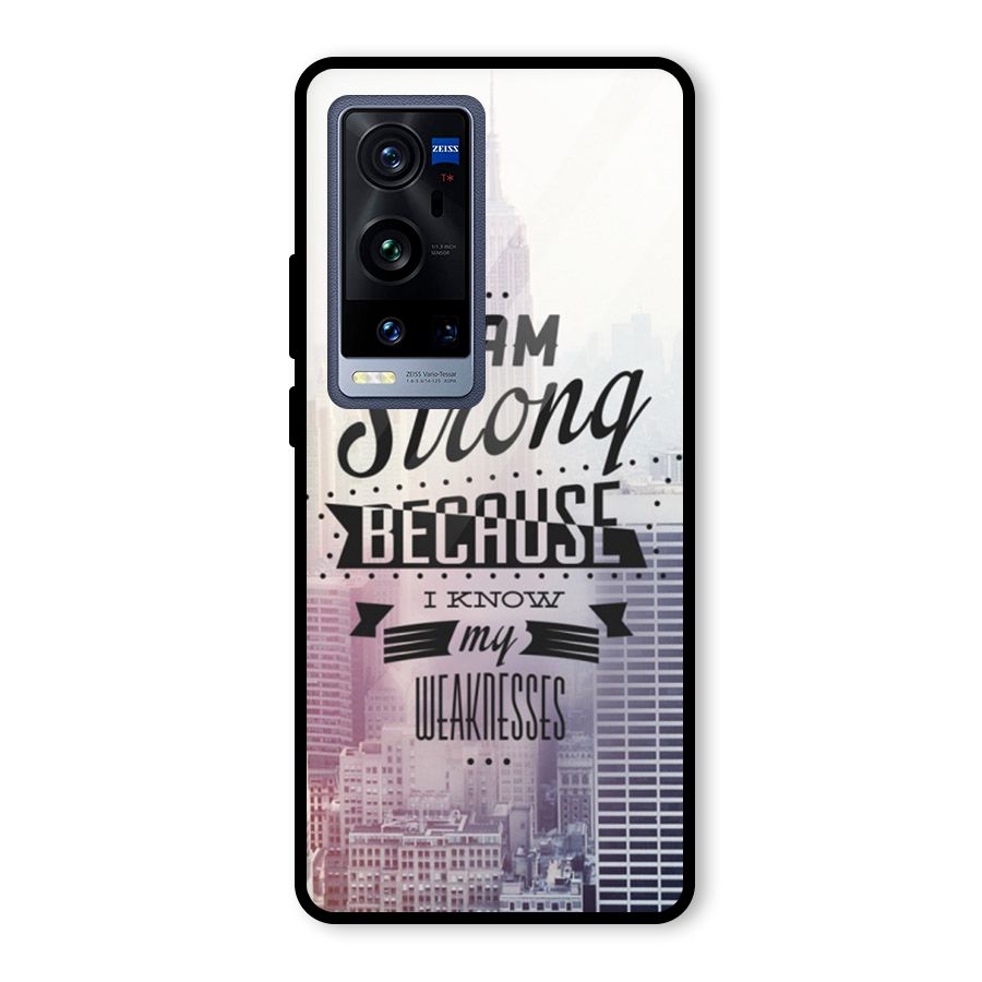 I am Strong Glass Back Case for Vivo X60 Pro Plus