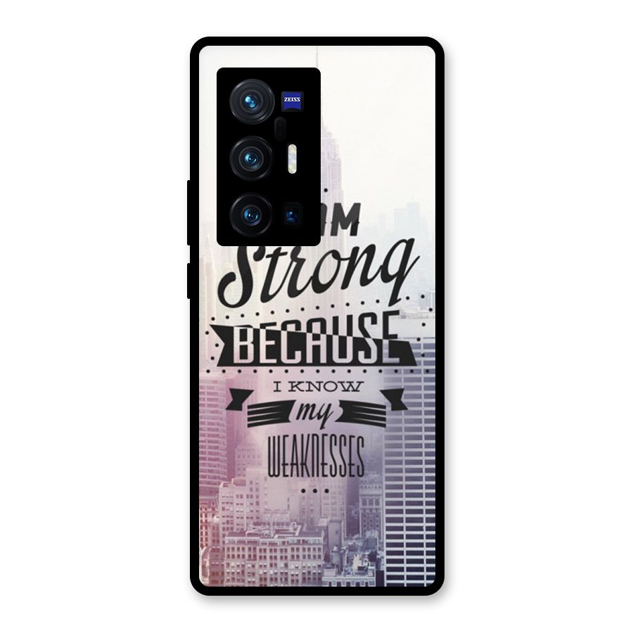 I am Strong Glass Back Case for Vivo X70 Pro Plus