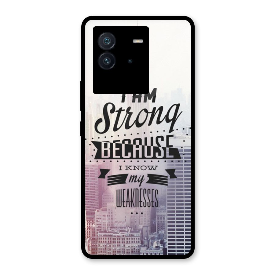 I am Strong Glass Back Case for Vivo iQOO Neo 6 5G