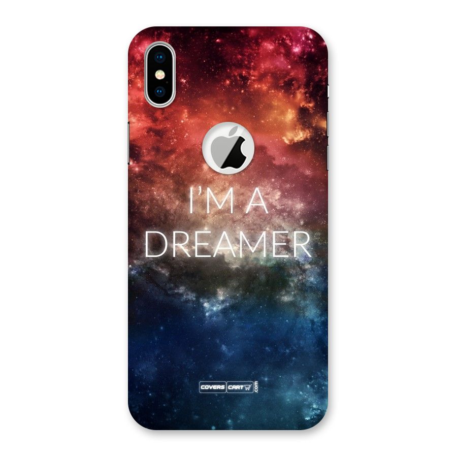 I am a Dreamer Back Case for iPhone XS Logo Cut