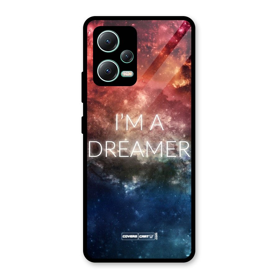 I am a Dreamer Glass Back Case for Redmi Note 12 5G
