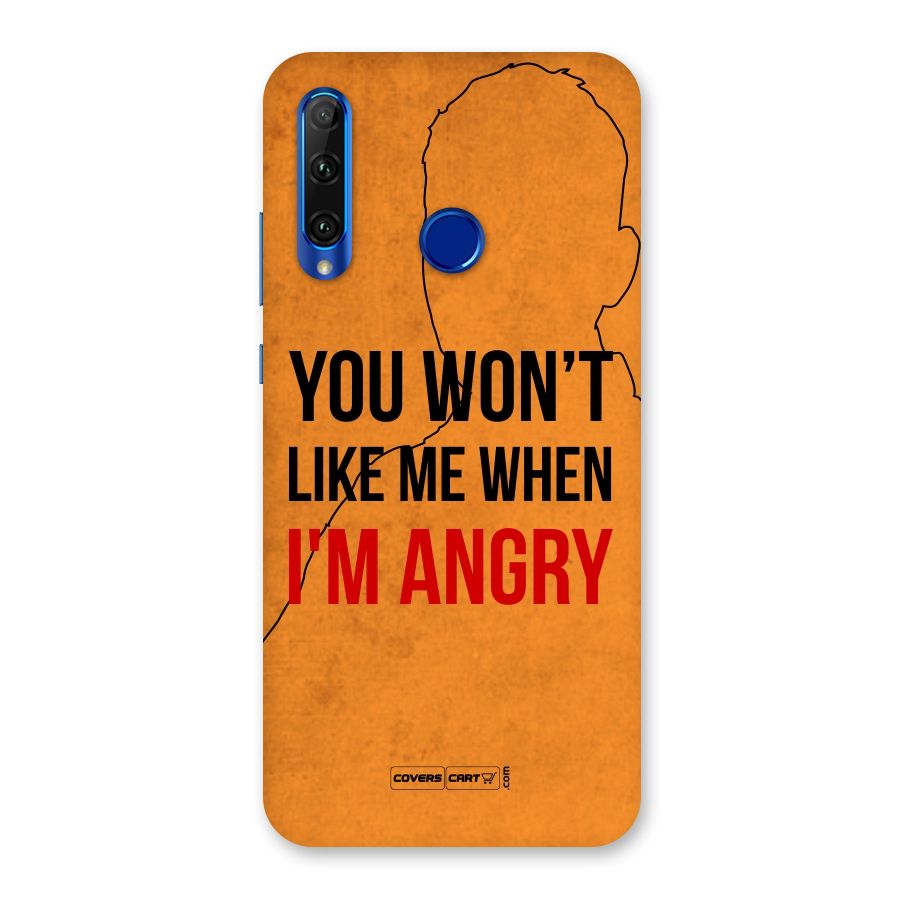 I m Angry Back Case for Honor 20i
