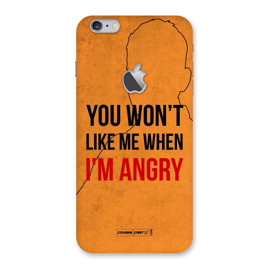 I m Angry Back Case for iPhone 6 Plus 6S Plus Logo Cut